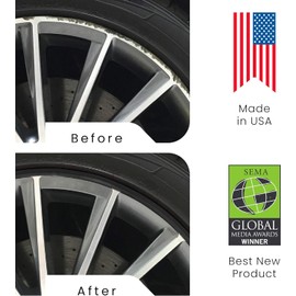 All-Fit Rim Trim Wheel Protection Strips for Curb Rash and Wheel Scratch Prevention – Made in The USA – Universal Fit (Pink)