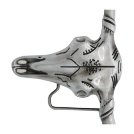 Men Women Unisex Belt Buckle Fashion Dark Silver Metal Bull Texas Long Horn Skull z092