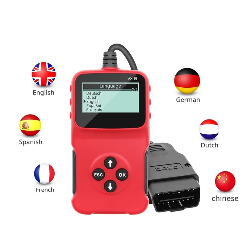 Baceyong Universal OBD2 Diagnostic Machine Code Reader for Most of