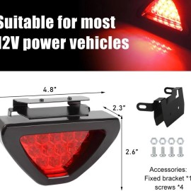 NoBrand Brake Lights, Waterproof Triangle Automotive Warning Light Flash Lamps, LED Rear