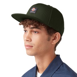 Dickies Men's Skateboarding Flat Bill Cap Green