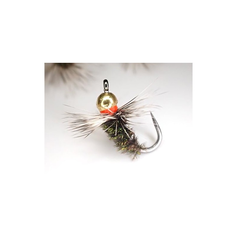 Tungsten Bead Head Peacock FUTSU Kebari Flies (12 Pack)