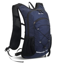 Clakllie Rucksack, Running, Cycling, Toleran Sack, Waterproof, Lightweight, Won't Sway, Mountain Climbing, Cycling, Fishing, Excursions, Marathons, Breathable, Hydration, N-OT2401 Navy Blue