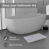 JUERLEN 2 Pack Diatomaceous Earth Shower Mat, Stone Bath Mat,