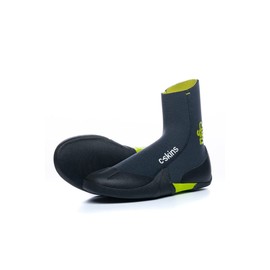 Legend Junior Kids 3.5mm Round Toe Wetsuit Boots - Graphite Flash Green (L)