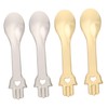 Mikinona Skin Care Spoons 4pcs Rose Shape Makeup Spoons for