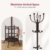 Tajsoon Coat Rack Stand with Umbrella Holder, Coat Tree Freestanding