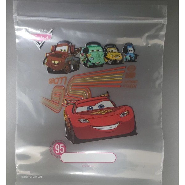 Insignia Cars Zip Seal Sandwich and Storage Bags - Set