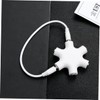 OSALADI 3pcs Way Audio Splitter Snowflake Design Headphone Adapter for