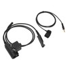 U94 PTT Adapter Cable Walkie Talkie Headset Adapter with Key
