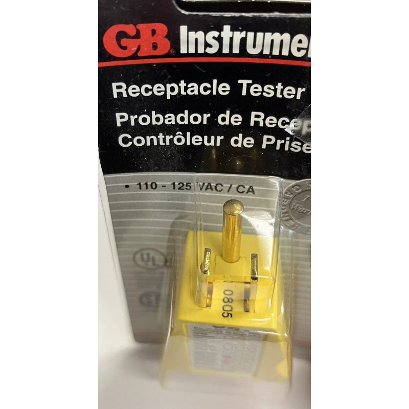GB INSTRUMENTS GB GRT-500A RECEPTACLE TESTER YELLOW