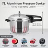 dshyuauoci Pressure Cooker 7 Quart，Aluminum Pressure Cooker Compatible with Gas