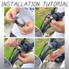 HhdvdyWgd 2Pcs Flagpole Clip Kit - Stainless Steel Adjustable Flag