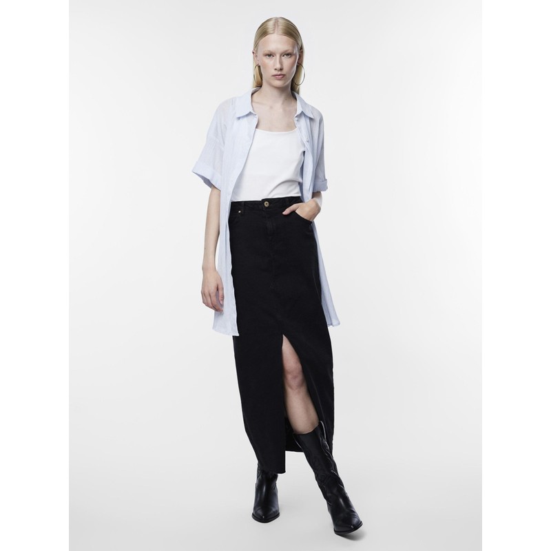 PIECES Female Denim Skirt PCJESSIE, black