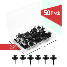 Mr. Pen Double Headed Picture Nails - 50 Pack, Black, Tacks for Wall Hangings | Mr. Pen