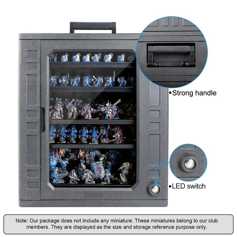 Jucoci Miniatures Storage Case Miniatures Transport Case (Large Size with