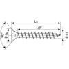 SPAX 1191010350303 Virox Countersunk Screws, 1.3 x 1.2 inches (3.5