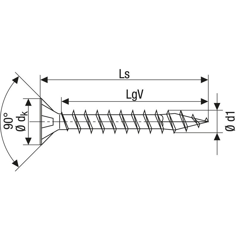 SPAX 1191010350303 Virox Countersunk Screws, 1.3 x 1.2 inches (3.5
