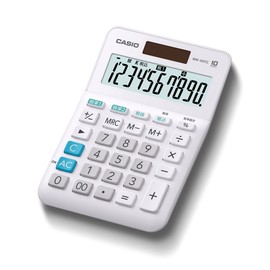 CASIO MW-100TC-WE-N W Tax Rate Calculator, 10-Digit Tax Calculator, White, Mini Just Type
