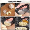 Stainless Steel Garlic Chopper, Garlic Crusher, Innovative Garlic Chopper, A