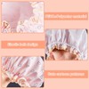 Pack of 3 Kitten Printed Shower Cap, Cute Cartoon Shower