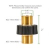 Maxmoral Pressure Washer Hose Quick Couplings M22 Metric Male Connector