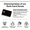 Unbranded Blacked Out $100 Bill Benjamin Franklin Card Stickers/Skins 4pk