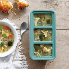 OGGI Prep & Portion Silicone Freezer Trays with Lid - Freezer Molds for Food, Ice Cube Tray, Food Prep Containers, Freezer Storage Containers, for Soup, Smoothie Cubes, Sauce, Broth, Leftovers - 1 Cup