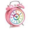 Peakeep Loud Analog Alarm Clock for Kids Learning Telling Time