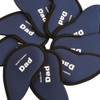 10Pcs Blue Golf Irons Head Covers Neoprene Golf Club. Navy
