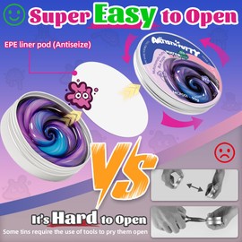 Waterelf Sensory Putty for Kids, Fidget Stress Relief Play Putty for Boys Girls Adults, Non-Toxic Non-Sticky Therapy Toys - 3.11 Inch 3.2 Oz - MCP001-Blue Purple