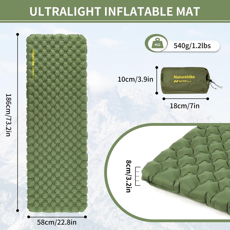 Naturehike 4.6 R - Cold Value Camping Sleeping Pad, 4