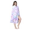 RONGTAI Womens Bathrobe Ladies Fleece Plush Warm Long Robes （X-Large,Star）