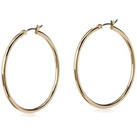 Nine West Women's Hoop Earrings Gold Tone