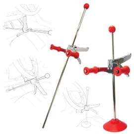 AUTOSOLO Adjustable Steering Wheel Holder & Brake Pedal Depressor - Universal Fit for Cars, Trucks, and SUVs