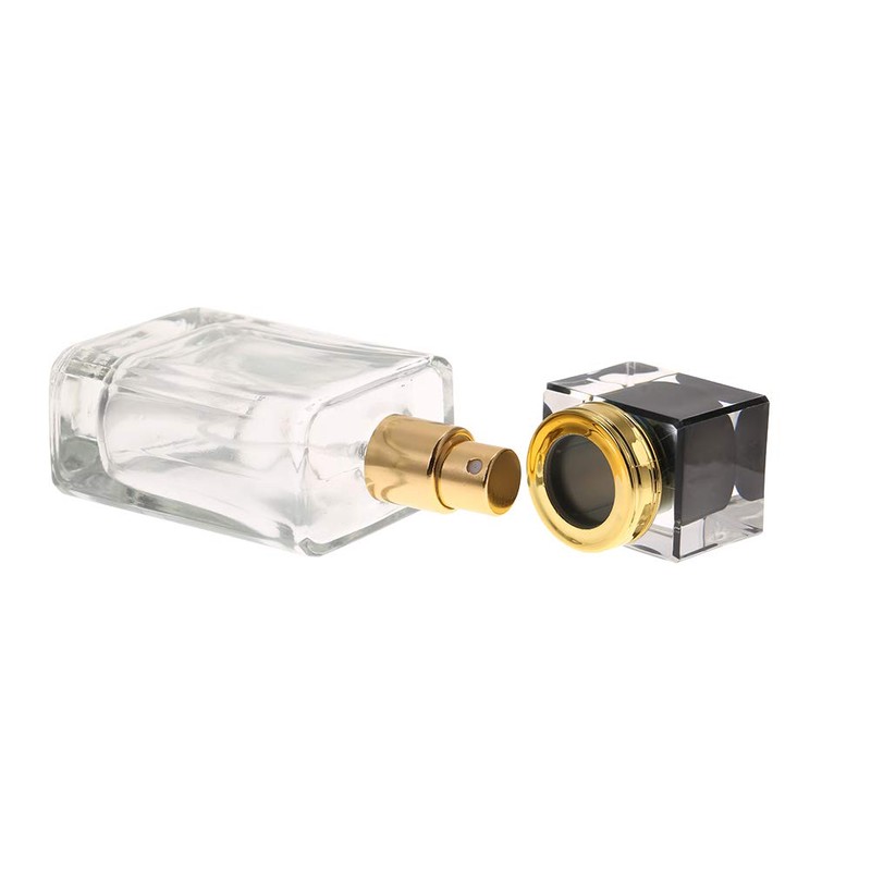 Glass Empty Refillable Replacement Glass Perfume Bottle,Transparent Dropper, Cologne Atomizer,