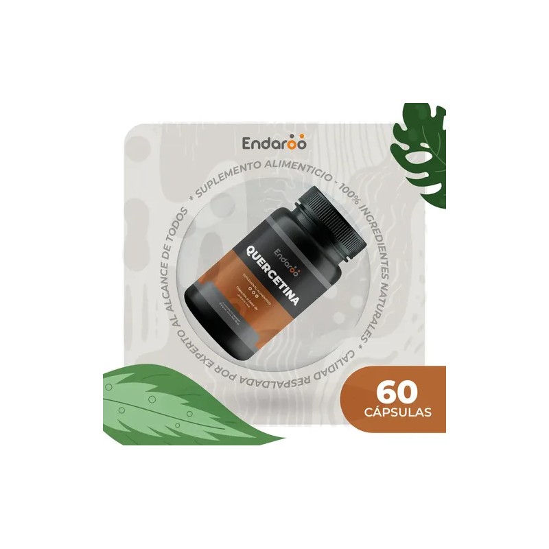 Quercetina 500 mg – Frasco con 60 cápsulas.