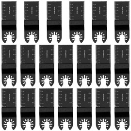 20 Pcs Universal Multitool Blades Oscillating Saw Blades 35mm Wood/Metal/Plastic Cut Quick Release Multi Tool Blade Saw Blades Set for Ryobi,Dewalt,Milwaukee, Makita Bosch,Ridgid,Dremel & More