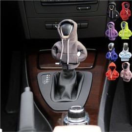 BYLIDRIM Hoodie Gear Shift Cover, Car Gear Shift Cover Hoodie,4.7 Inch Car Shifter Stick Protector Decoration. Universal fit Shift knob Cover Car Interior Decor Accessories (Purple)