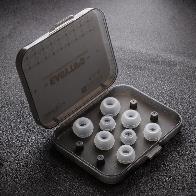 WHIZZER SS20 Wide-Bore Silicone Ear Tips for IEMs, Ultra-Soft Matte