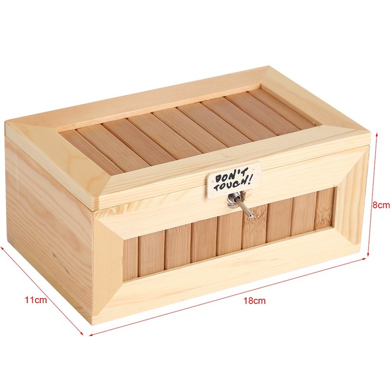 Wooden USB Electronic Box Cute Tiger Funny Interactive Stress Relief