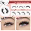 Higu clace Magnetic-Eyelashes, Soft-Magnetic-Lashes Natural Look Reusable Magnetic Eyelashes with