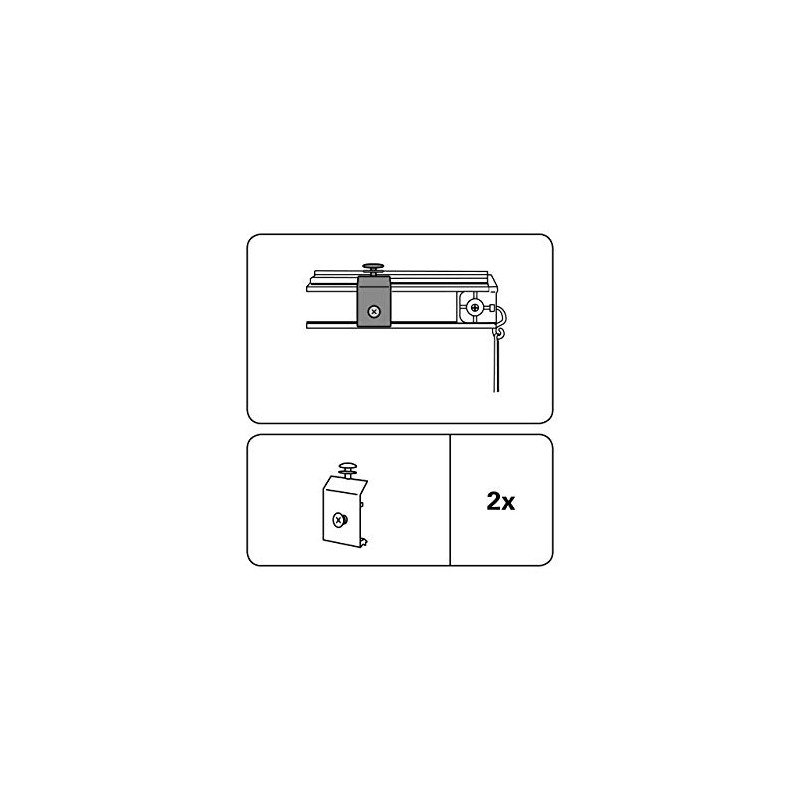 GARDINIA Panel trolley glides, replacement for panel trolleys and panel