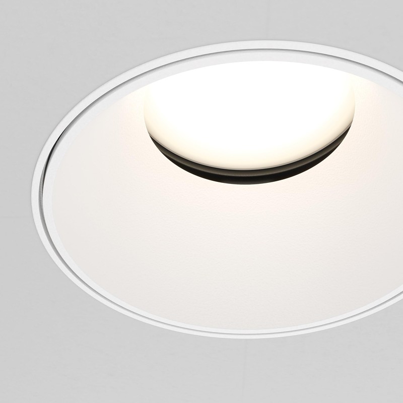 Maytoni Modern Recessed Spotlight Share 1x GU10 Excl. White Aluminium