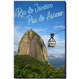 Rio de Janeiro Fridge Magnet Brazil Travel Souvenir Sugarloaf Mountain