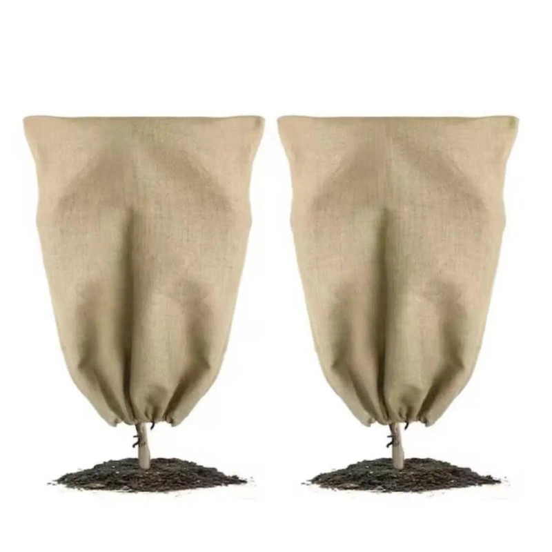 5PC 14inch*59inch Jute Sandbags 330g Biodegradable Eco-Friendly Materials Garden Supplies
