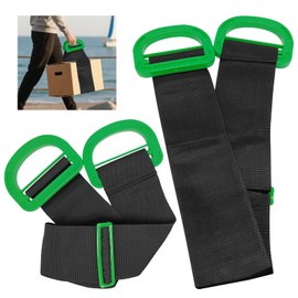 Pack of 2 Carrying Straps, Heavy Duty Moving Lifting Strap - Loads 600 lbs, Adjustable Lifting Straps, Moving Adjustable Lifting Straps for Lifting Heavy Items such as Boxes, Furniture etc.