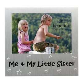benerini Me and My Little Sister ' - Photo Picture Frame Gift - 5x 3.5