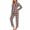 Pjmlifecoco Pajamas Set Long Sleeve Womens Button Down Sleepwear Two