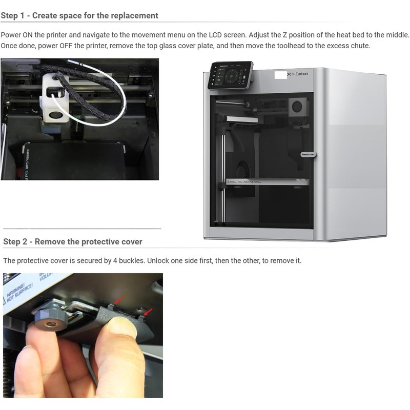 Toaiot 3D Printer Accessories Bambulab Heatbed Sensor Unit Fit for